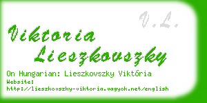 viktoria lieszkovszky business card